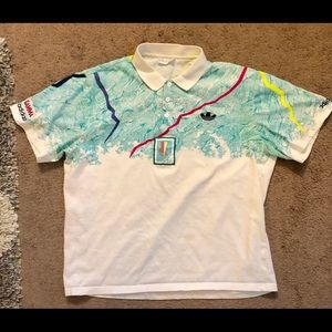 Adidas Vintage 80’s Stefan Edberg tennis polo